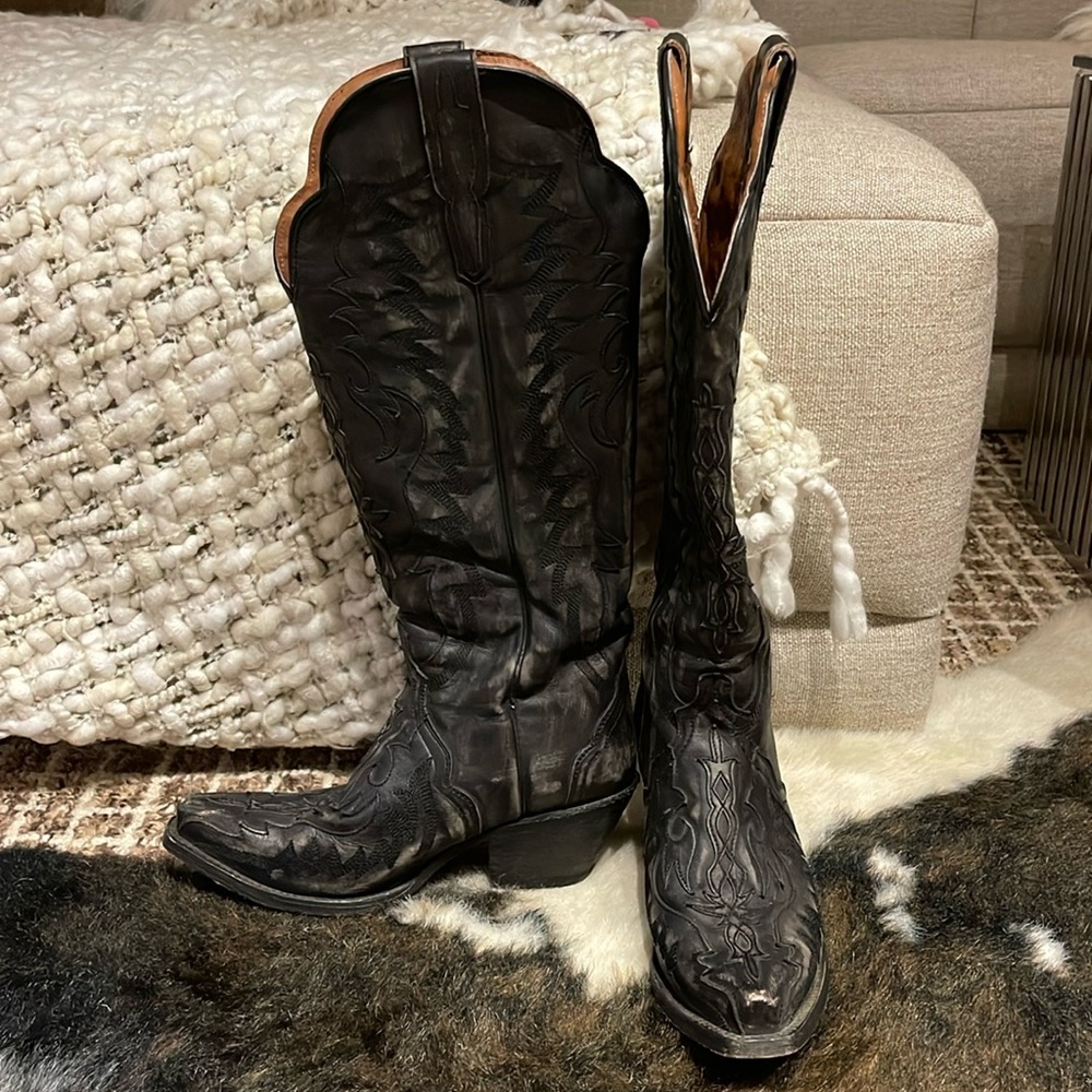 Black Cowboy boots Dan Post